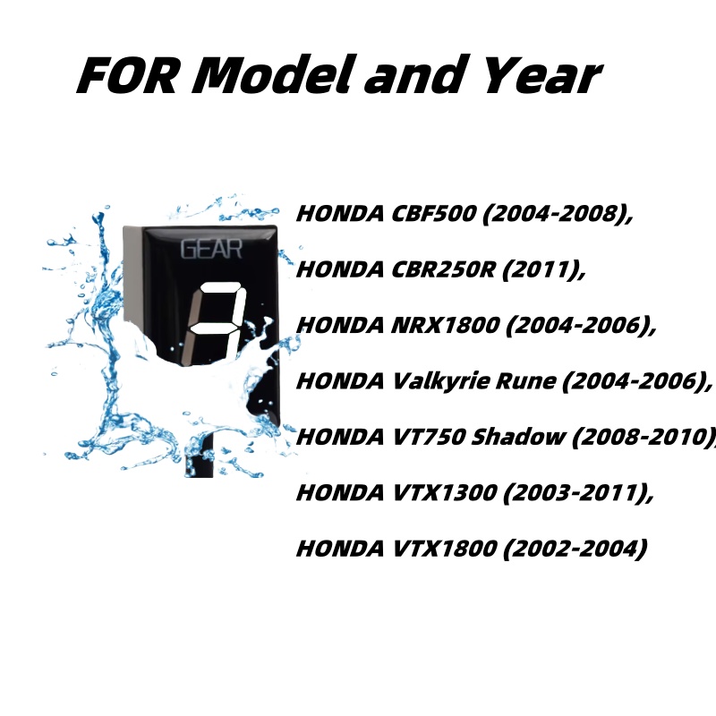 Wskaźnik biegów dla Honda CBF5 – Motorcycle Gear Levels recenzja i cena